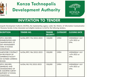 KoTDA-INVITATION TO TENDER JUNE-JULY 2023